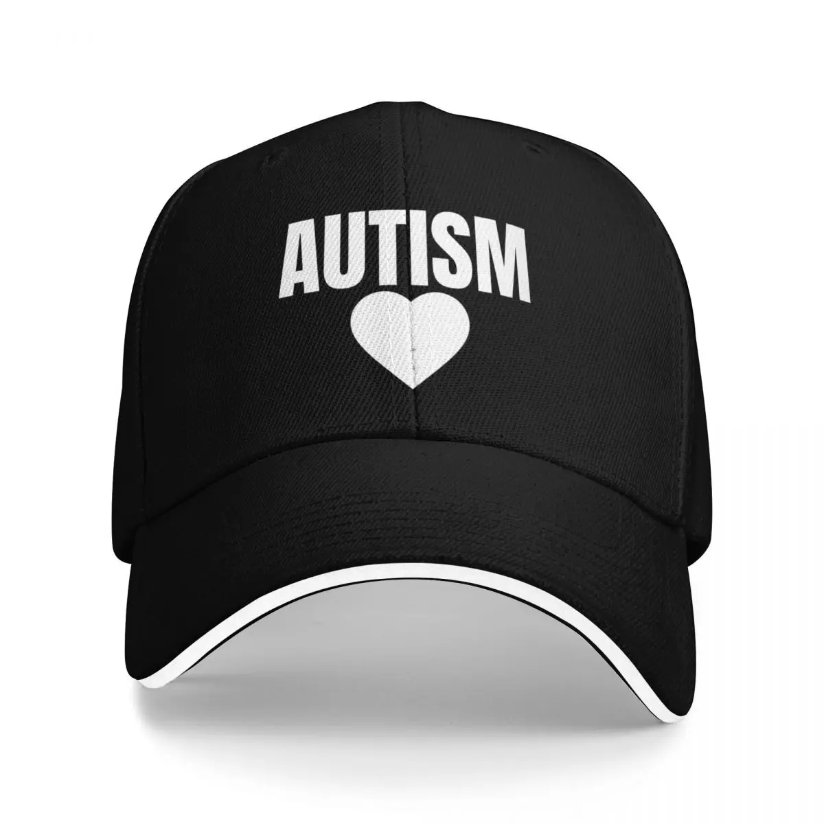 

Autism Love Heart Baseball Cap Vintage Rugby For Men Women's