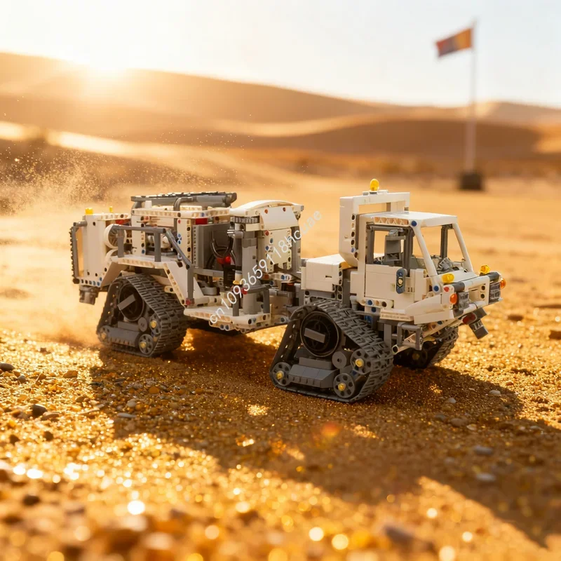 

2387 деталей MOC Модель B Vibroseis: Гусеничная техника, технический конструктор, рождественский подарок, игрушка для сборки, идея для самостоятельной сборки, кирпичики