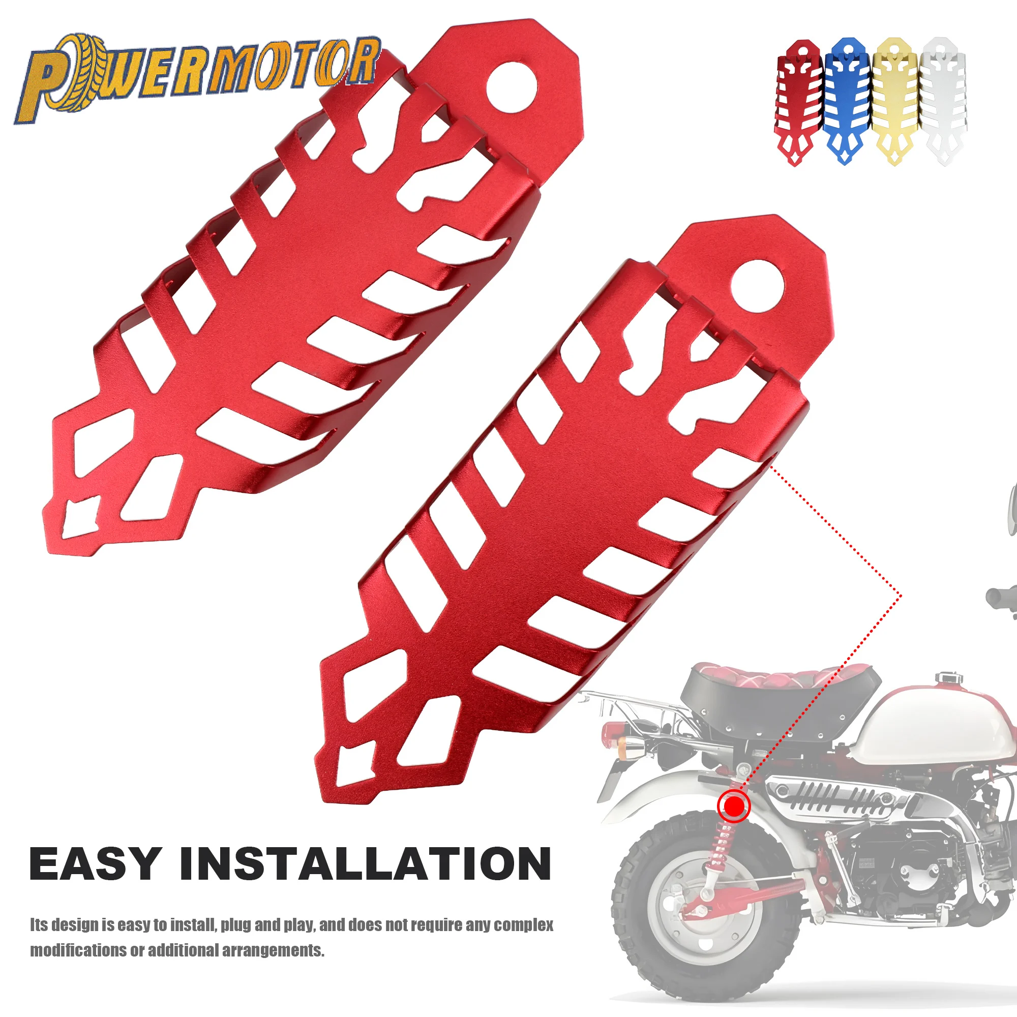 Neue Universelle Motorrad-Stoßdämpferabdeckung Vorder- und Hintergabel Dekorativer Aluminiumschutz Umbau-Zubehör Motocross ATV