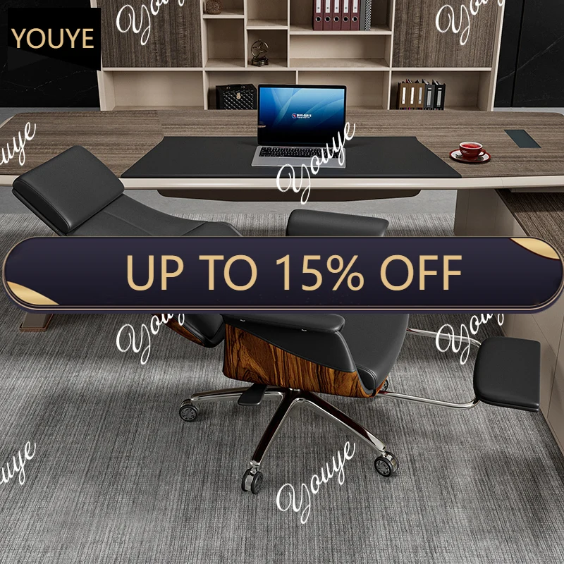 

Q Boss chair lift swivel chair office chair reclining computer home study seat wear-resistant and comfortable large class