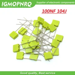 20PCS 100NF 104J Correction Capacitor 100V104J 100NF 0.1UF 100V 104 104J 5mmPolypropylene Safety Plastic Film