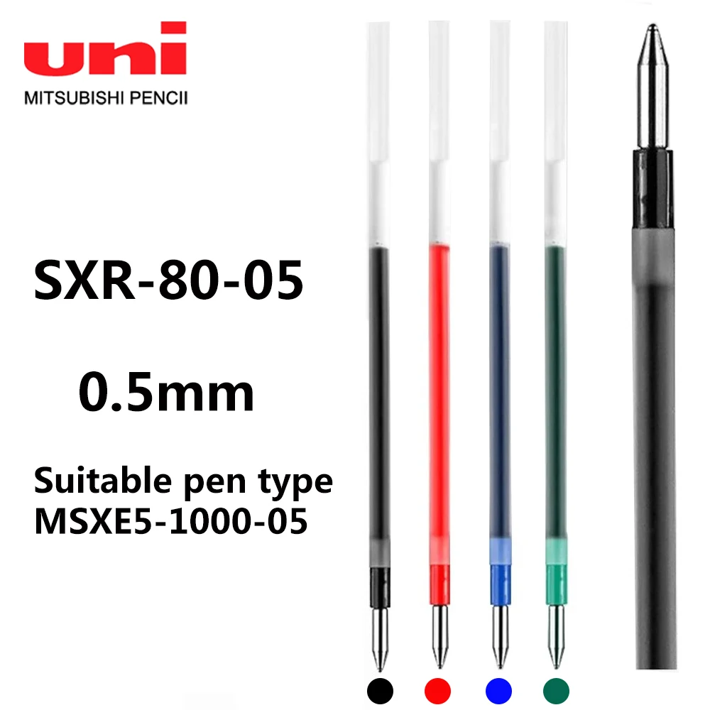 

1PC Japan UNI Ballpoint Pen Refill SXR-80-05 Multifunctional Pen Refills 0.5mm for MSXE5-1000-05 Back To School Stationery