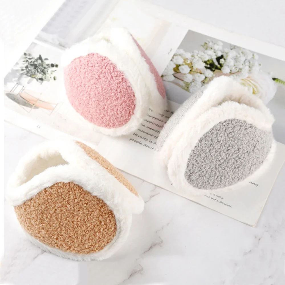 

Утепленные зимние женские теплые наушники, теплые плюшевые тканевые наушники, грелки для ушей, теплые наушники, одинаковые перчатки