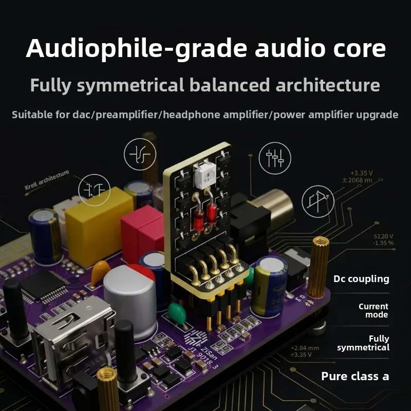 Double differential fully symmetrical discrete component dual op amp upgrade opa2604diy lossless replacement mus02