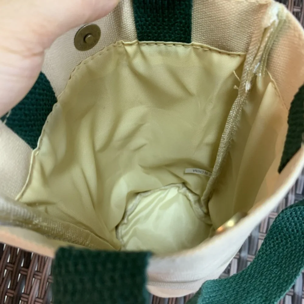 Canvas Water Bottle Bag Solid with Handle Square Bottles Holder Large Capacity Rotundity Umbrella Bag Home