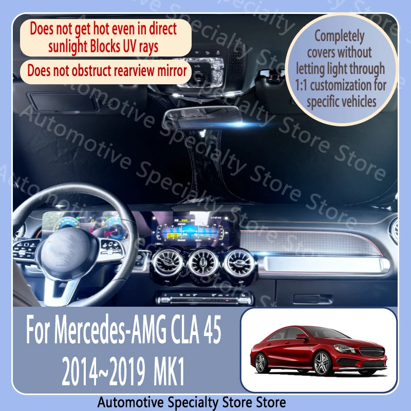 

Солнцезащитная шторка для лобового стекла Mercedes-AMG CLA 45 2014~2019 MK1, высококачественные автомобильные аксессуары для защиты от солнца и перегрева