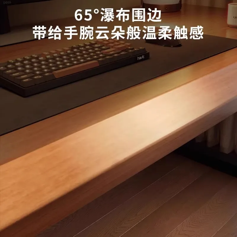 Cart cover computer desk desktop full solid wood desk, bedroom, home adult office desk, large board table, simple work