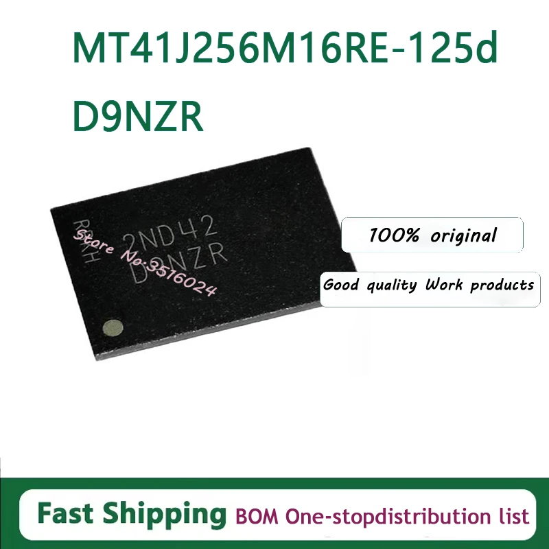 

5PCS/lot D9NZR MT41J256M16RE-125:D DDR3 256*16 FBGA 100% NEW