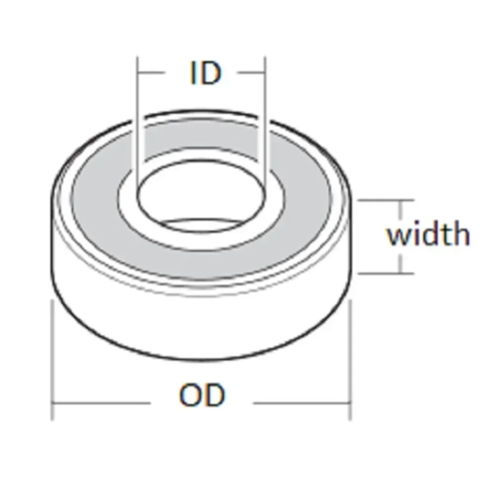 Rubber Sealed MTB Bike Ball Bearings Choose Size MTB Bike Steel Bearings 2/10 Pack 61802 2RS Quality 15x24x5mm