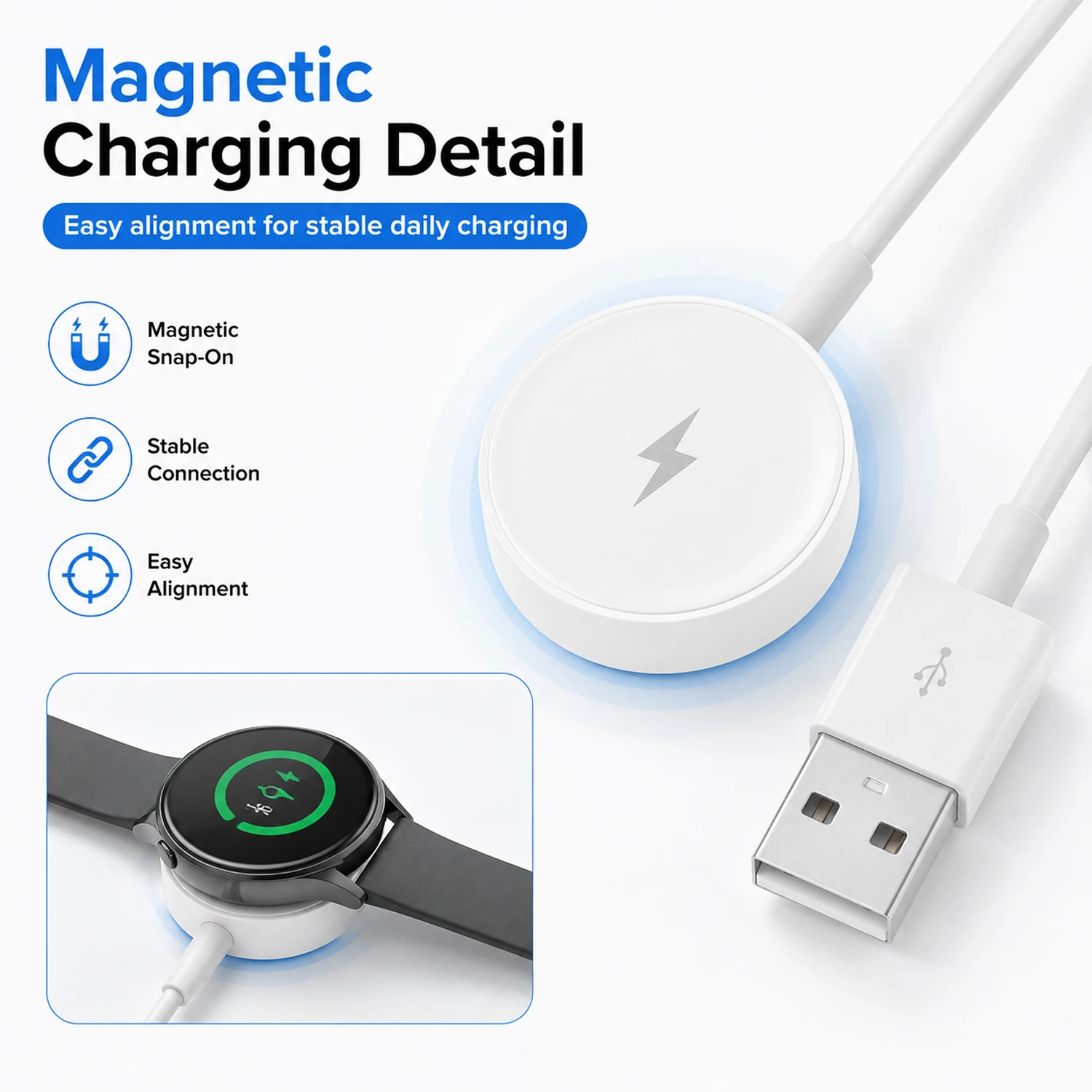 USB Watch Charger Adapter Smar - Fossil Smartwatch Accessories review and price