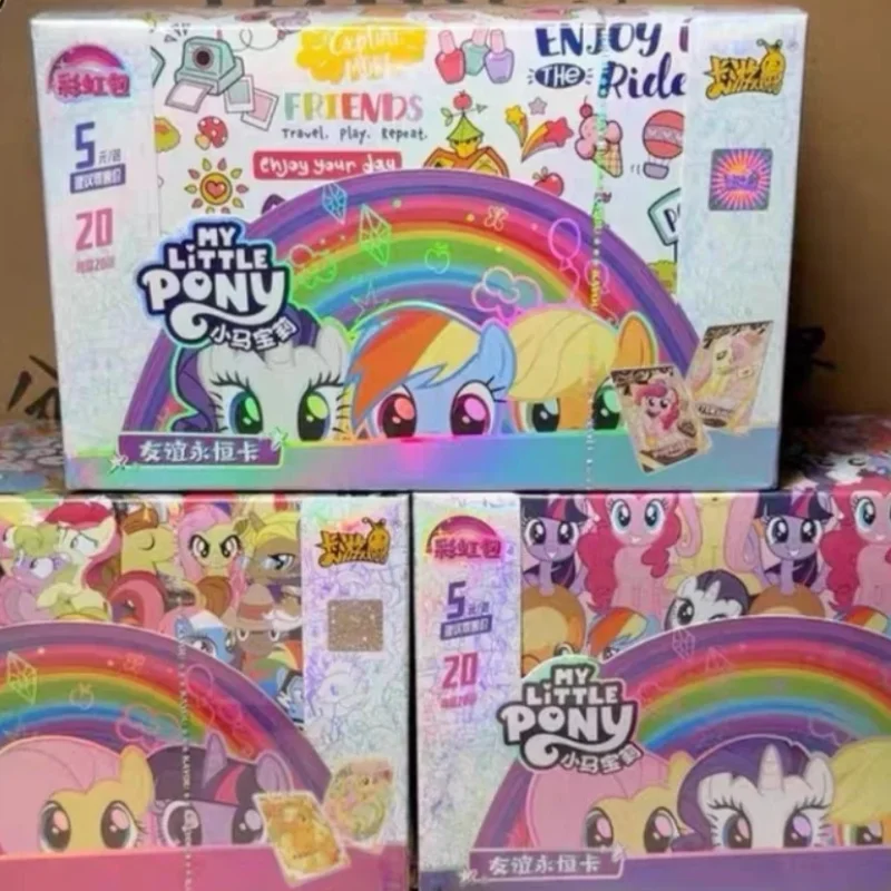 

KAYOU натуральная карта My Little Pony, серия радуги, игровая коллекционная карта, детская игрушка с героями мультфильмов, подарок для девочки, оригинальная коробка