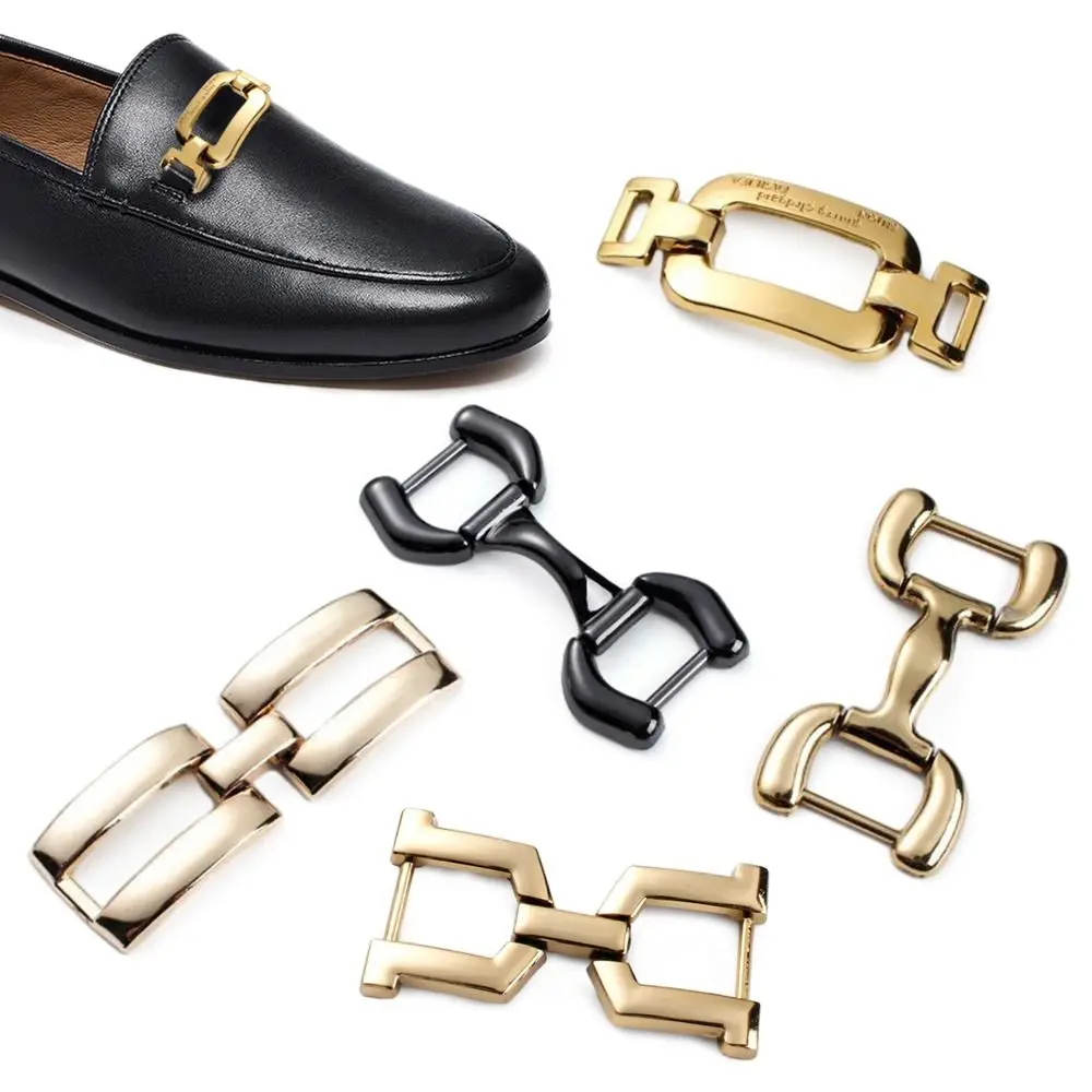 4pcs New Fashion Decoration Garment Hardware Belt Buckle Metal Shoe Chain Shoes Buckles Metal Buckles DIY Shoes Bag