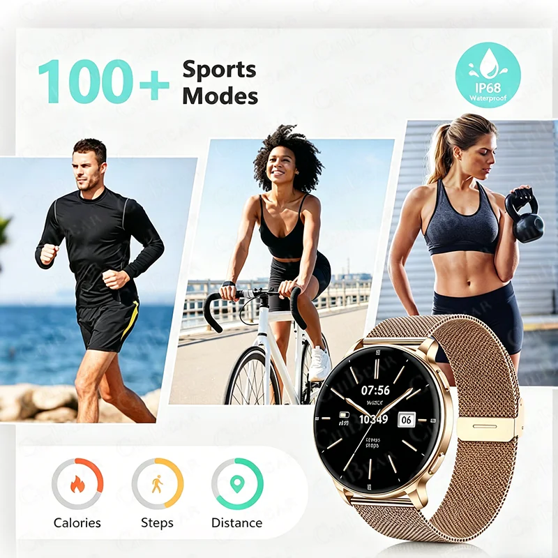 7.6MM Smart Watch 1.32'' AMOLED HD Screen