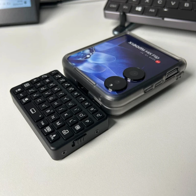 Mini EXknight Magnetic Wireless Keyboard Customized Bluetooth 3D Printing for Xiaomi Mix Flip Magnetic Blackberry Keyboard Gift