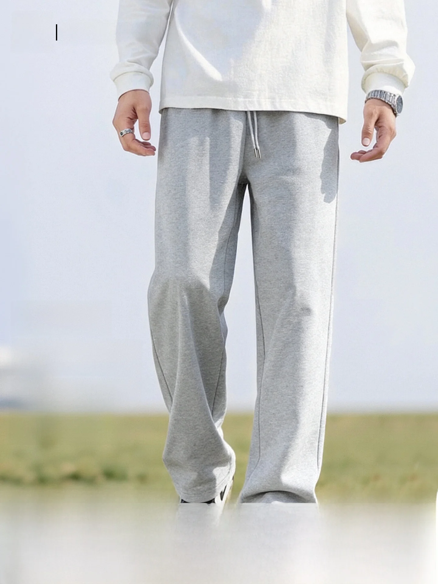 

Мужские спортивные брюки свободного кроя для бега и повседневной носки, американские стильные весенние драпированные многофункциональные брюки для отдыха