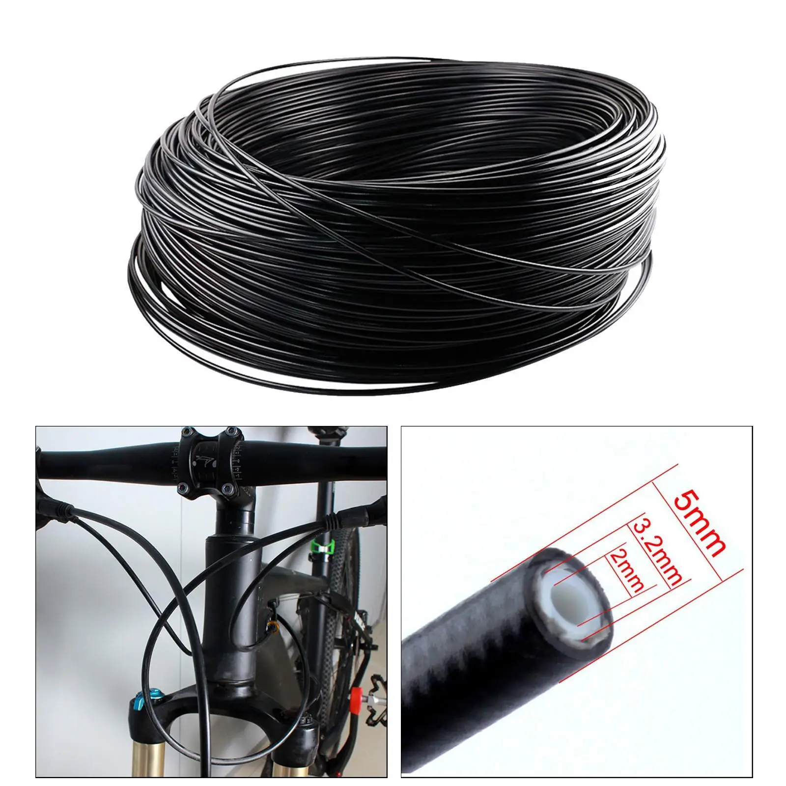 

5m Smooth Hydraulic Disc Brake Oil Tube Pipe 5mm for MTB Bike Seamless Brake Hose for Mountain Bicycle