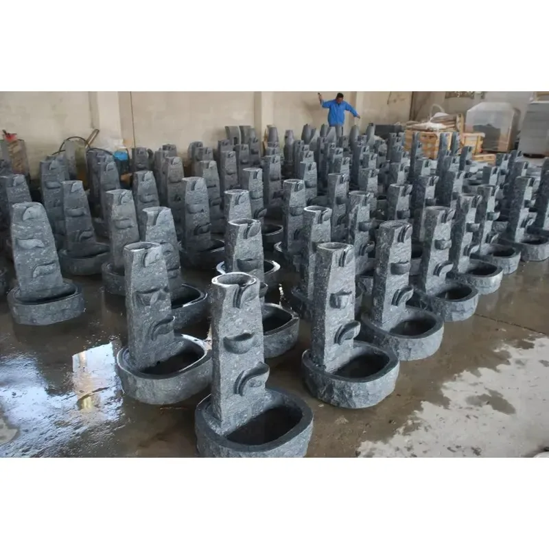 hand carved garden natural decoration granite wall fountain outdoor backyard decoration