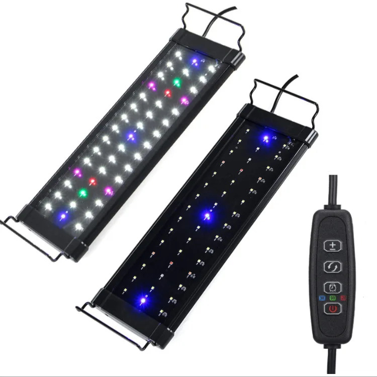 Dimmable LED Aquarium Light Fish Tank Light Strip Blue White LED For Freshwater Algae Marine Coral Reef LED 12 Inch to 48 Inch