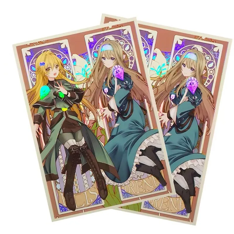 50 pezzi Yugioh exossister semiis maniche per carte olografiche Yu-Gi-Oh! TCG OCG Trading Cards Cover protettiva colorata Shine
