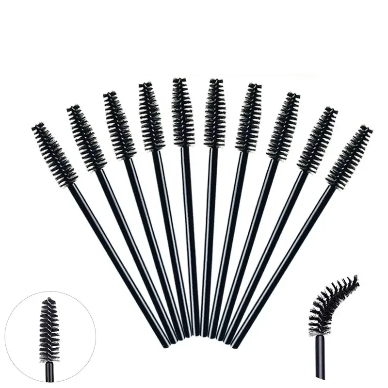 Brosses à Cils de Poulet, Outils d'Extension, Brosses à Mascara, Applicateur, Bobines, Outils de Maquillage, 50 Pièces