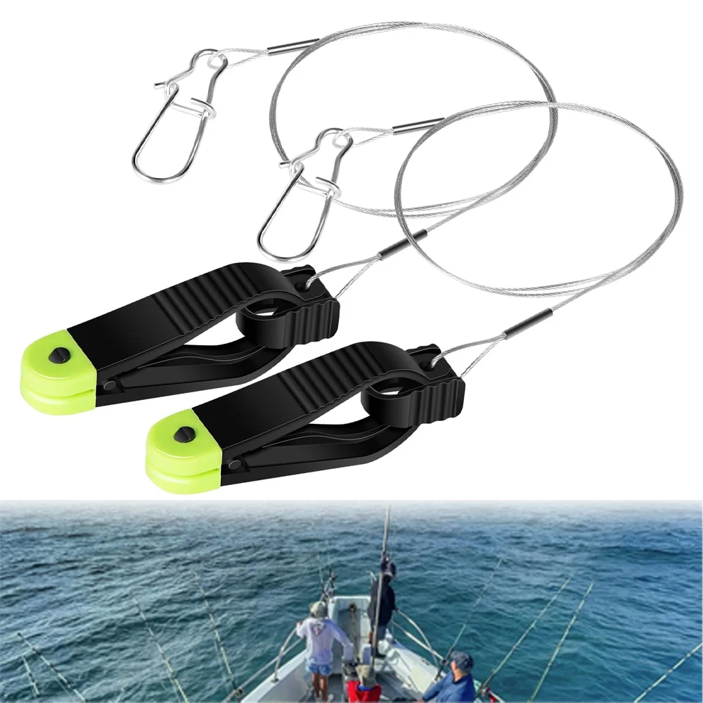 1181 Mini Power Grip Plus Line Release with 18-Inch Leader & Cannonball Snap, Fishing Downrigger , Adjustable Tension (2 Pack)