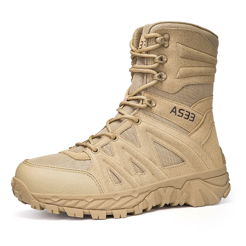 

CHRLCK Outdoor Boots Men High Top Sports Hiking Boots Waterproof Comfortable Durable Outdoor Hiking Breathable Sports Boots
