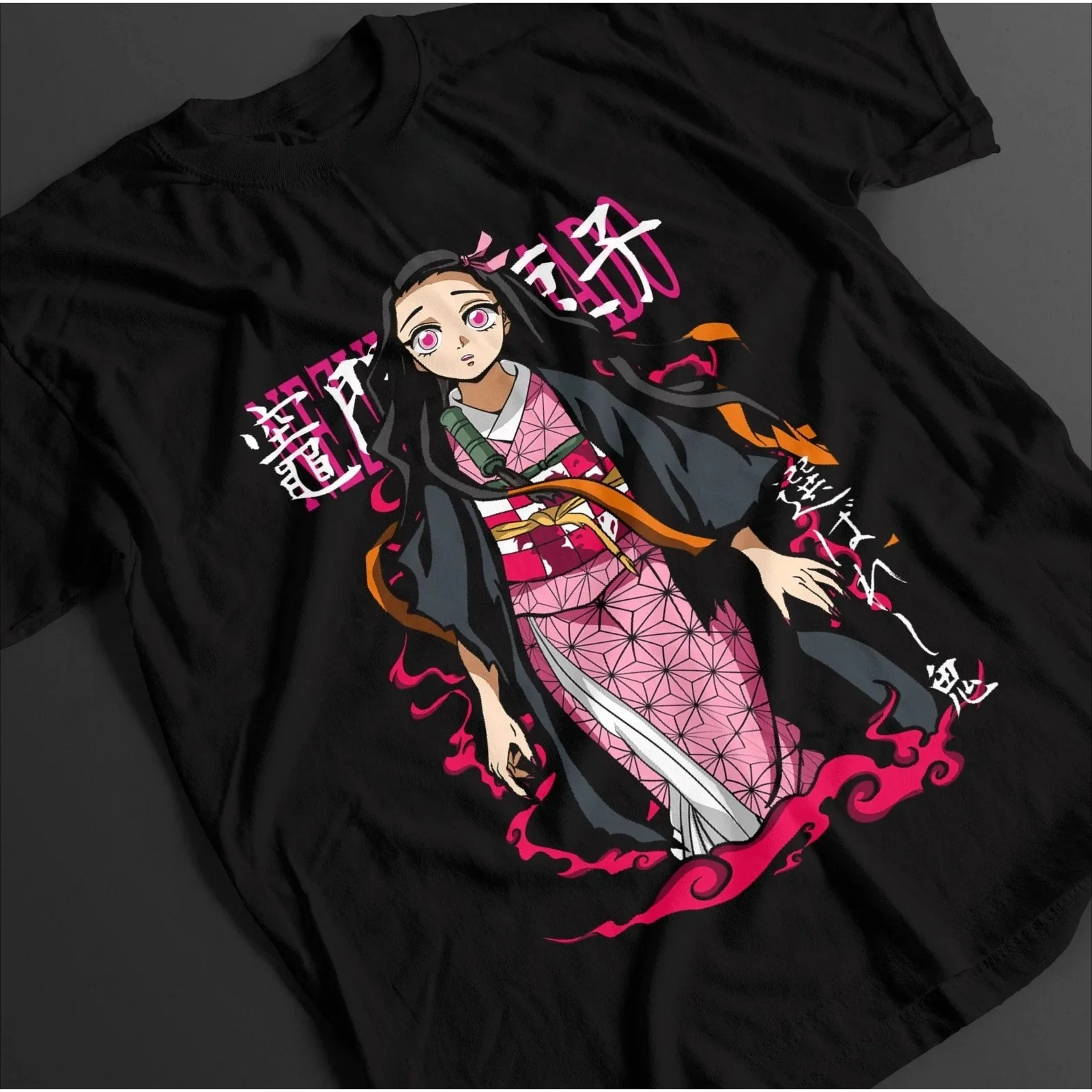 Camiseta de Demon Slayer, éxito de ventas de Año Nuevo, camiseta de Nezuko, camiseta de Tanjiro KNY Anime Zenitsu, camiseta de manga corta para hombre Akaza Muzan