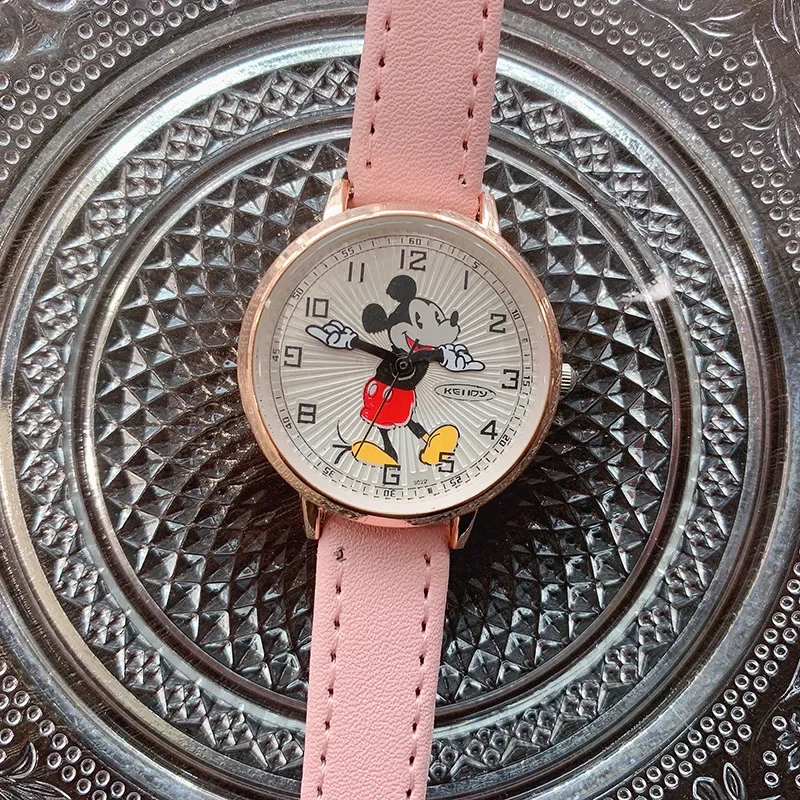 Luxe Vrouwen Horloges Fashion Leuke Cartoon Mickey Quartz Horloge Voor Vrouwen Meisje Horloge Dames Jurk Horloge Vrouwelijke Eenvoudige Klok