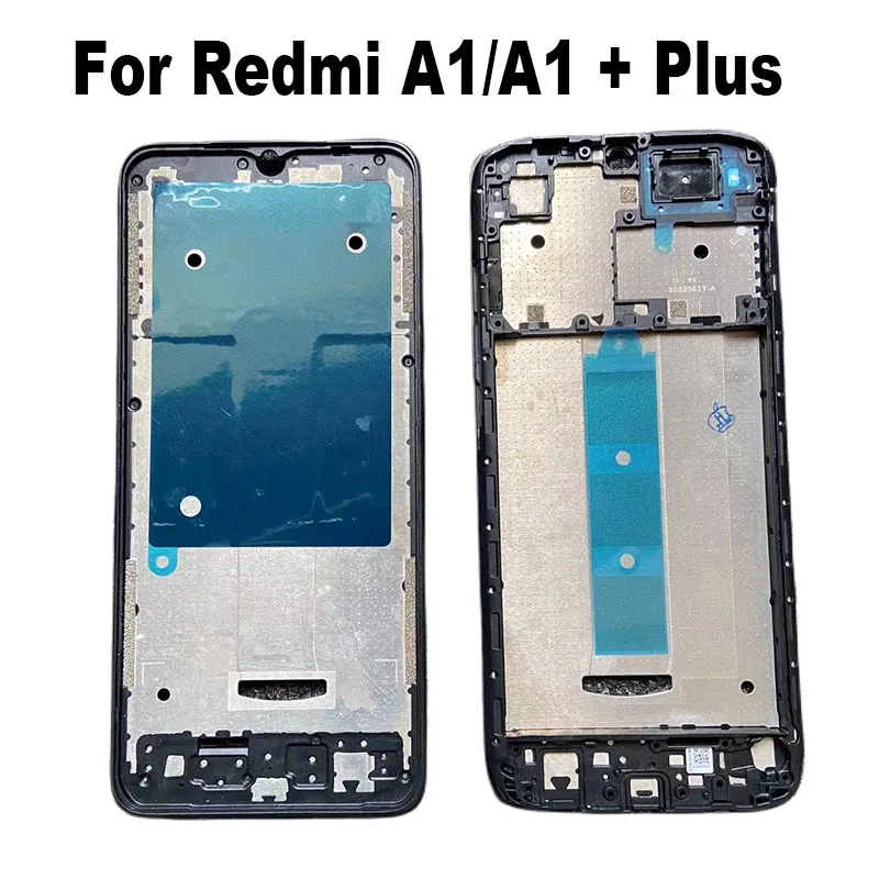 For Xiaomi Redmi A1 A2 + Plus Front LCD Housing Bezel Middle Frame Chassis Plate Faceplate A3