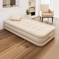 Air Mattress with Built-in Pump Glamping Mats Quick Inflate/Deflate Double Height Blow Up Mattres for Camping Bed Mat
