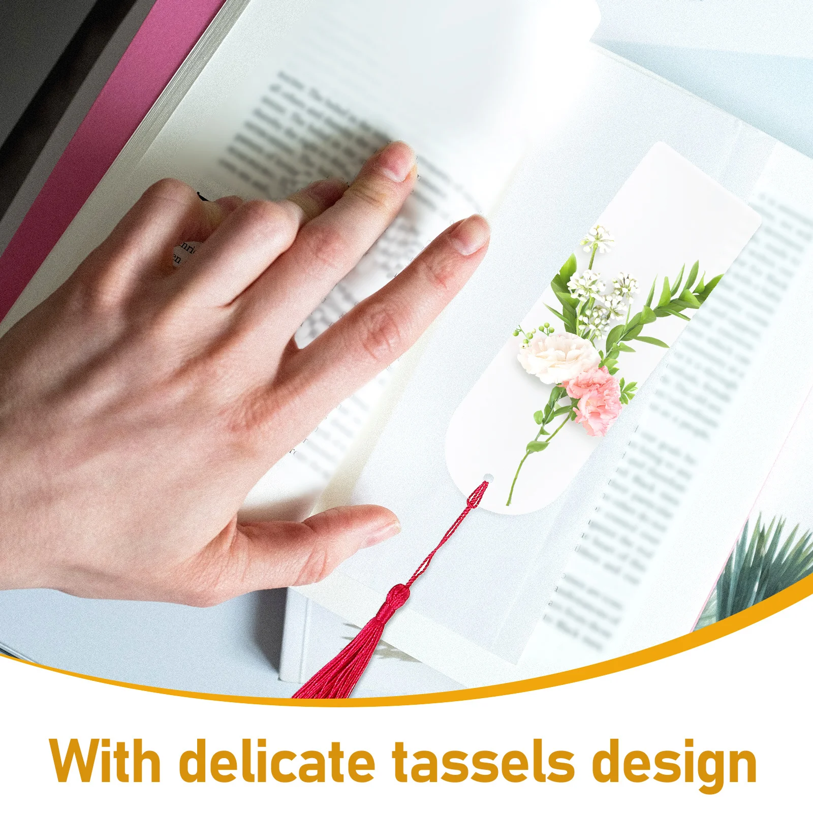 30 مجموعات من الإشارات المرجعية الفارغة من الأكريليك الشفاف شرابات ملونة علامات صفحة ذاتية الصنع هدية للقراءة علامة مرجعية من الأكريليك الفراغات #3