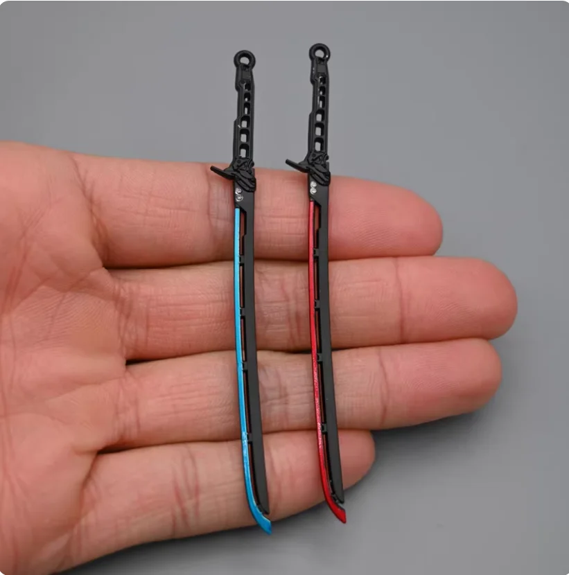 Snail 1/12 Scale Soldier Mini Samurai Sword Twin Sabres DIY Accessories Model Fit 6'' Action Figure Body In Stock