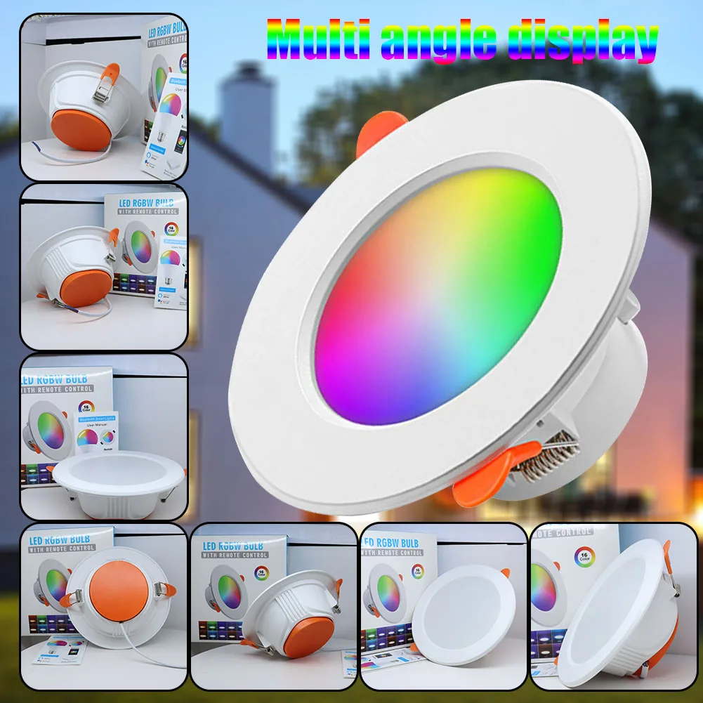 Tuya الذكية LED السقف راحة أسفل الضوء ، عكس الضوء بقعة مصباح ، RGB ، CW ، WW ، العمل للتغيير ، اليكسا ، واي فاي ، 10 واط ، 15 واط