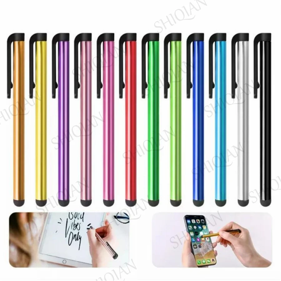 Wholesale 100pcs/lot Capacitive Touch Screen Stylus Pen for iPhone 8 7 6 iPad iPod Suit For Universal Smart Phone Tablet PC