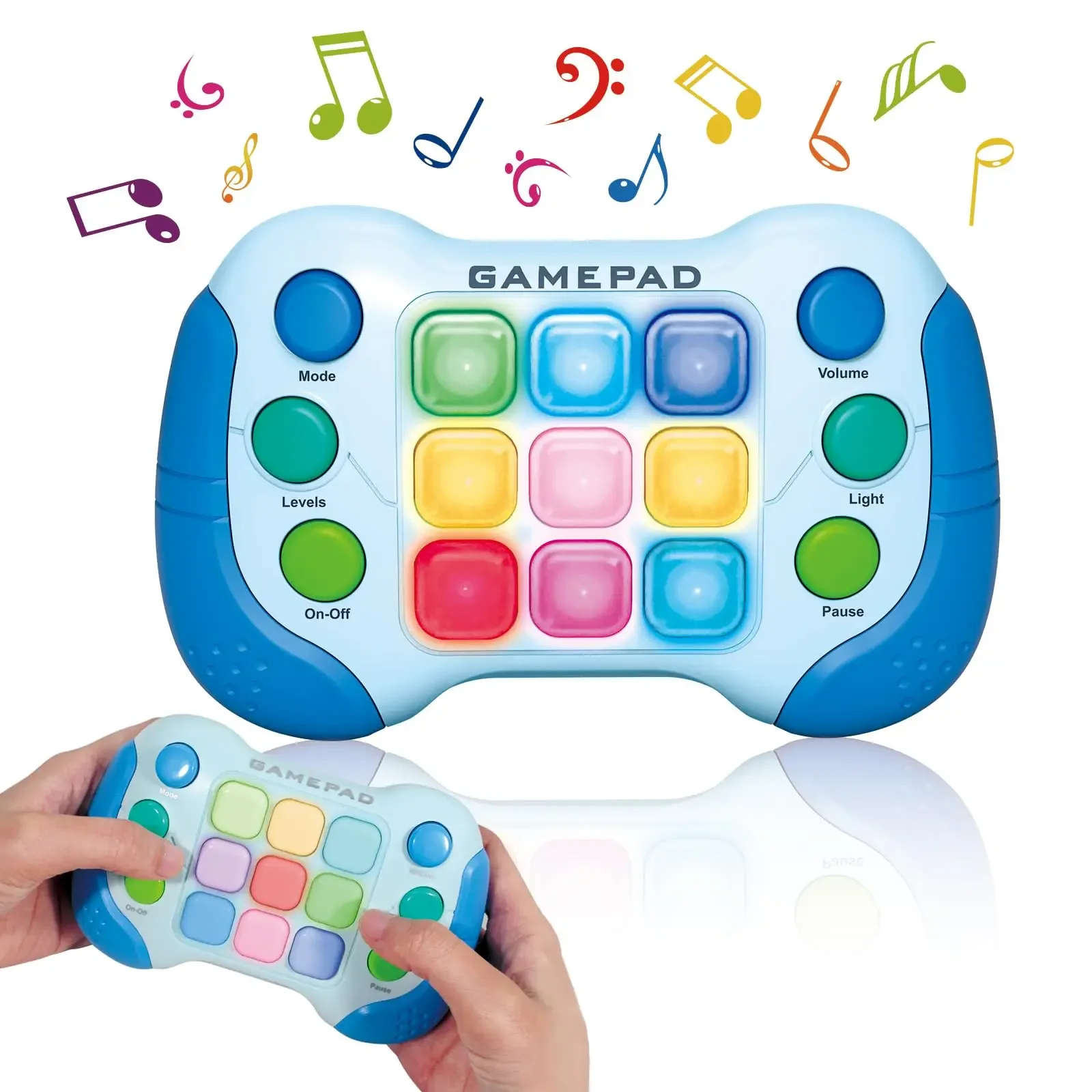 1Pc Quick Push Game Fidget Toys Controller Handheld Game Electronic Brain and Memory Game Christmas Birthday Gifts Sensory Play