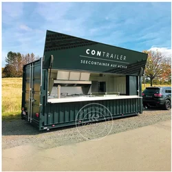 Modular Restaurant Container Bar With High Quality Food Kiosk Container Bar Coffee Shop Restaurant USA Standard