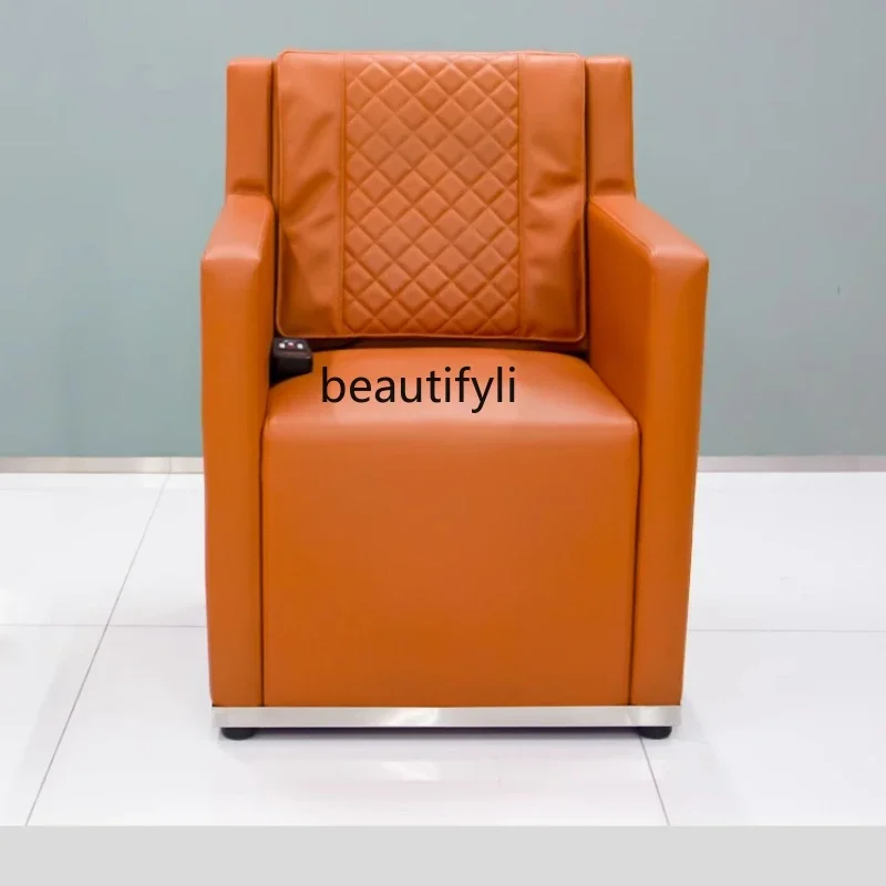 

Electric Massage Hair Cutting Chair New Salon Barber Chair Hot Dyeing Area Casual Chair