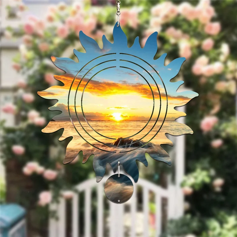 

6Pcs Sublimation Wind Spinner Blanks For Indoor & Outdoor Decorations And Perfect For Women, Mom,Wife Gift