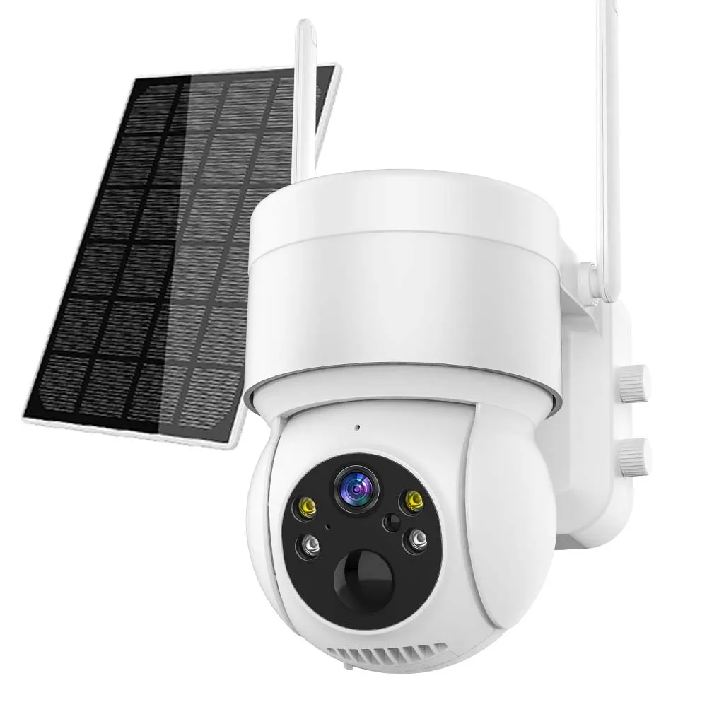 Solar WIFI Camera Outdoor 4MP Video Surveillance Wireless IP Camera With 7800mAh Recharge Battery PIR Human Detecte Security Cam