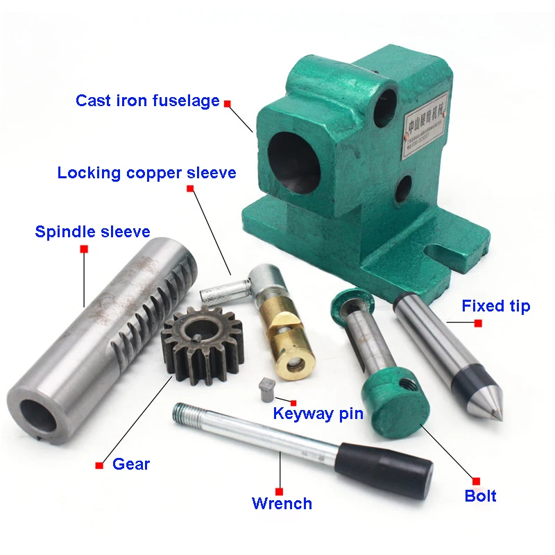 Lathe Tailstock MT3, DIY Woodworking Simple Lathe Tailstock Assembly, Fast Expansion, Center Height 100MM