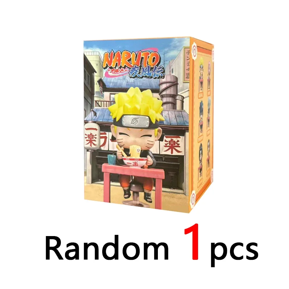 2026 Naruto Boot Lamian Noodles Thema Serie Blind Box Mini PVC Anime Figuren - Mysterieuze Sasuke & Naruto Speelgoed Cadeaus