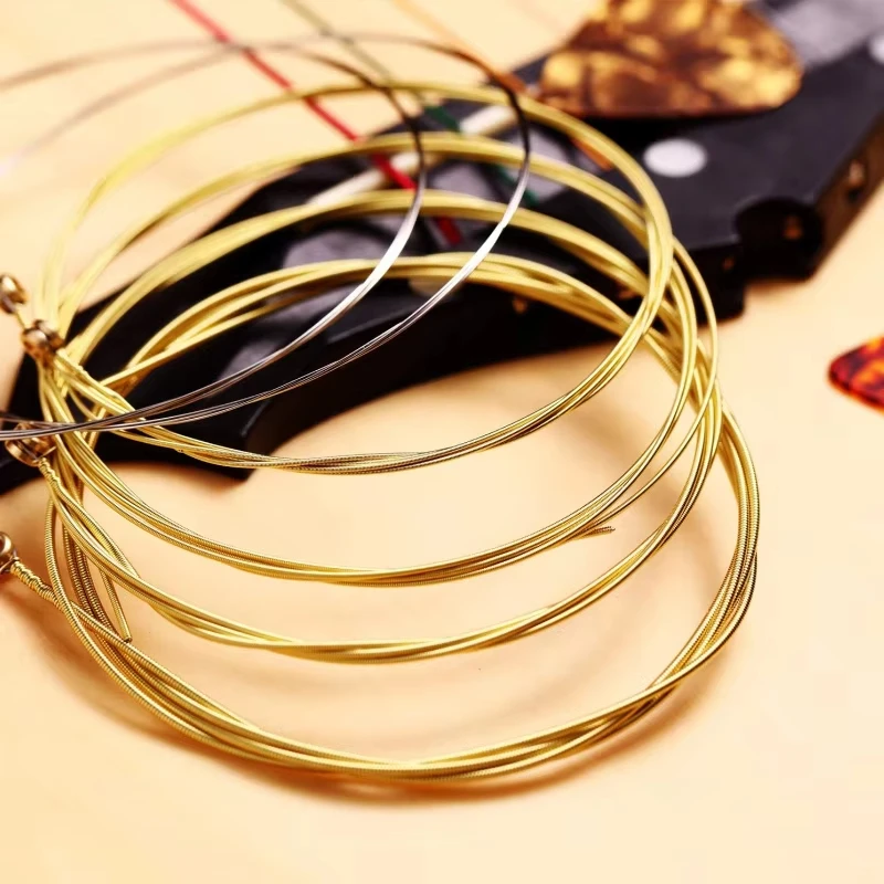 Miwayer 6PCS Rainbow Colorful Acoustic Guitar Strings Full Set - Replacement Parts for Acoustic Folk & Classic Guitars image 2