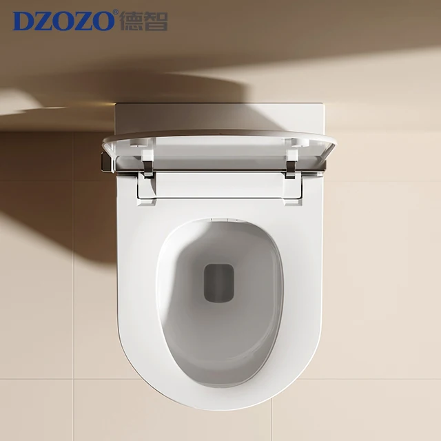 S005 Light Smart Wall-Hung Smart Toilet with Sensor Heating APP Control Automatic Flush Elongated Smart Toilet Bowl Seat - Image 4