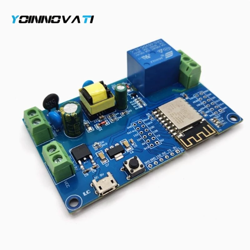 AC 220V DC 12V ESP8266 WIFI Single Relay Module esp8266 ESP-12F AC/DC UART Development board Remote Control Smart Home
