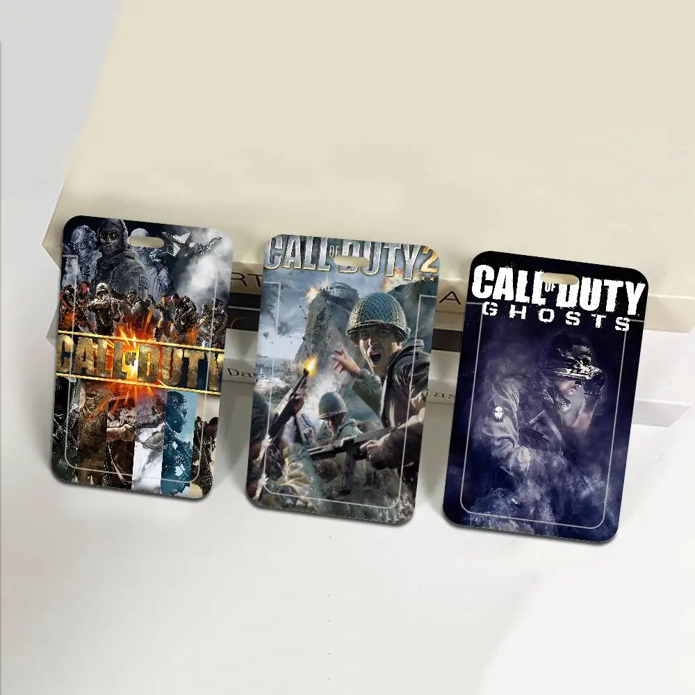 

C-Call of Duty Pocket Credit ID Card Badge Tag Holder Pass Case w/ Neck Strap Lanyard