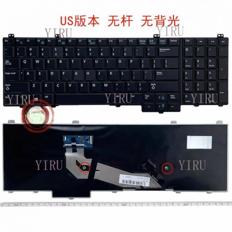 L+ US Keyboard for Dell Latitude E5540 15-5000 US Layout No Pointer No Backlit