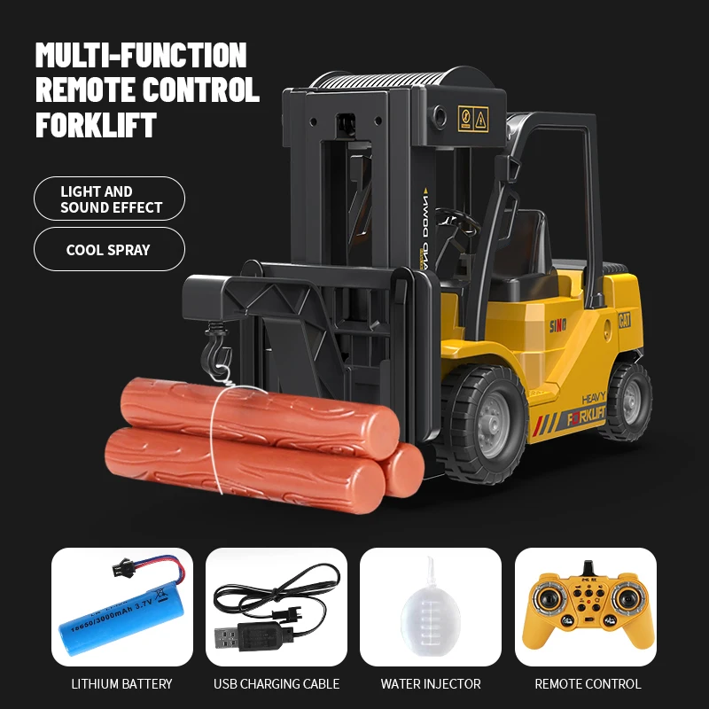 Remote Control Forklift Truck RC Car 2.4G Electric Crane Engineering Vehicles Kids Toys for Boys Child Birthday Christmas Gifts