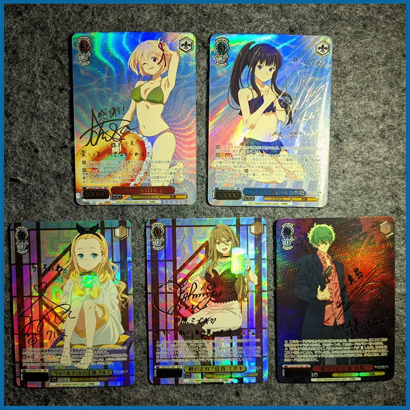 Anime Sexy Boy Games Toys Collectible Cards Christmas Birthday Gifts Goddess Stories Weiss Schwarz DIY ACG Lycoris Recoil