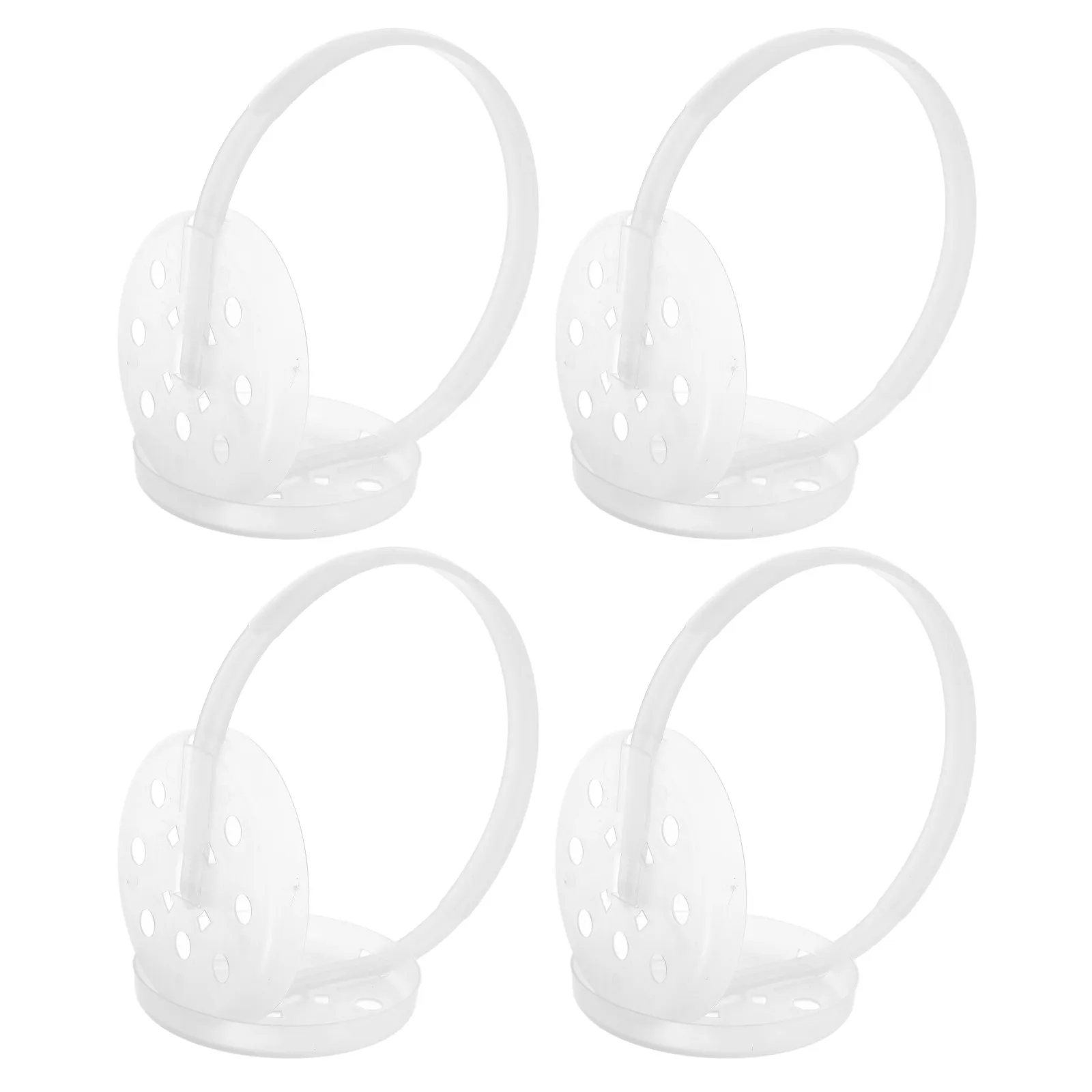 

4Pcs Plastic Earmuff Frame Adjustable Inner Holder Base Support Stand for DIY Assembly Kit Earmuff Making Supplies