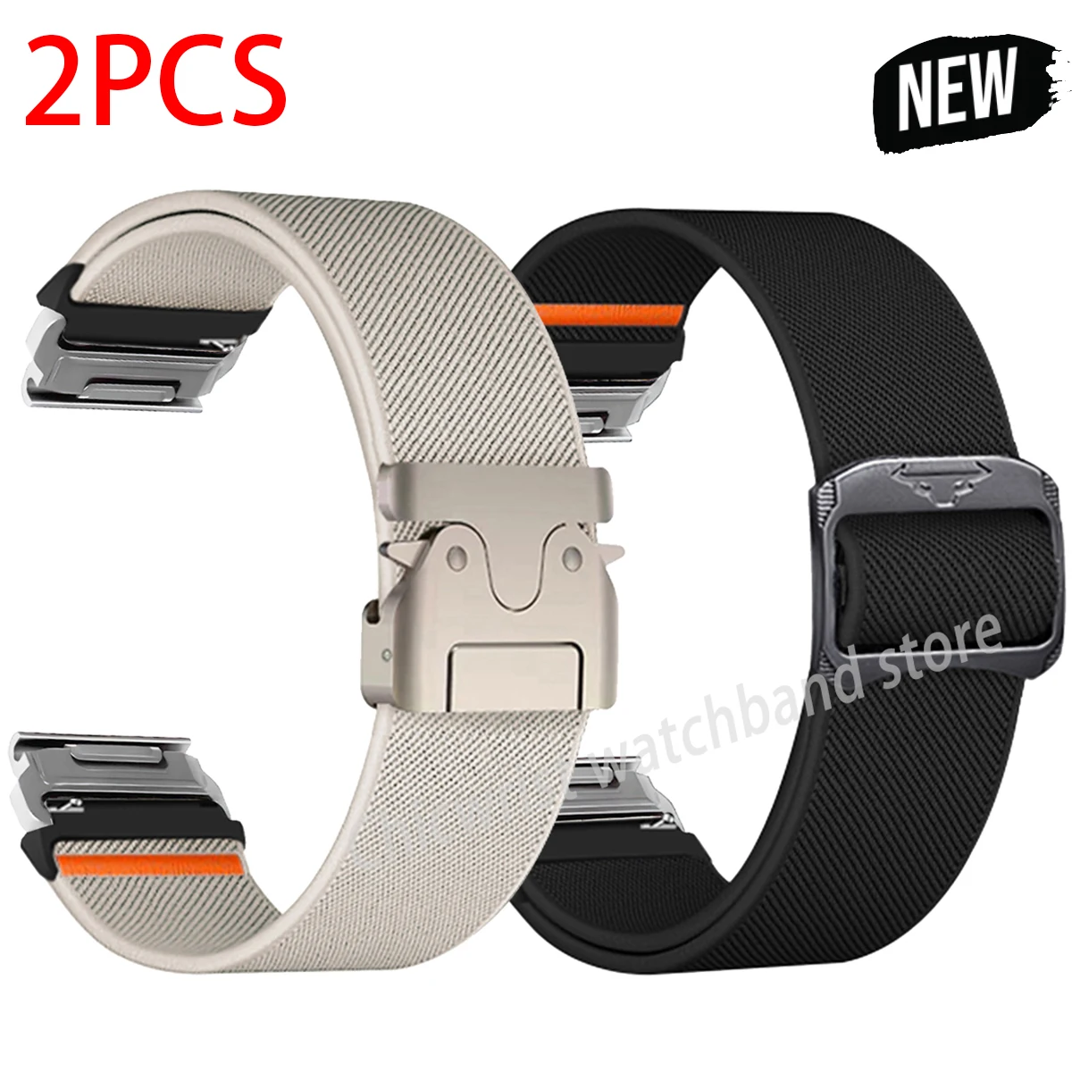 

2 шт. 26 нейлоновый ремешок 22 мм для часов Garmin Watch 8 E 7 7X 6 6X 5X Plus/Epix Pro Gen2 QuickFit спортивный браслет Forerunner 965 ремешок для часов